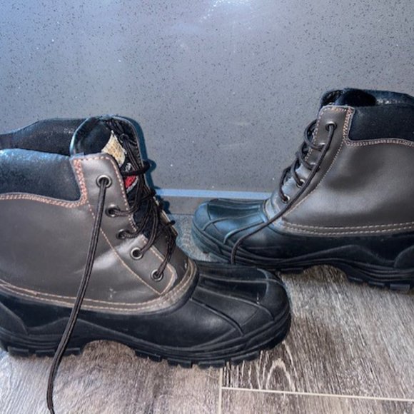 Mens Rugged Exposure Blizzard Thinsulate Leather Upper Duck Boots Size 10 - Picture 3 of 9